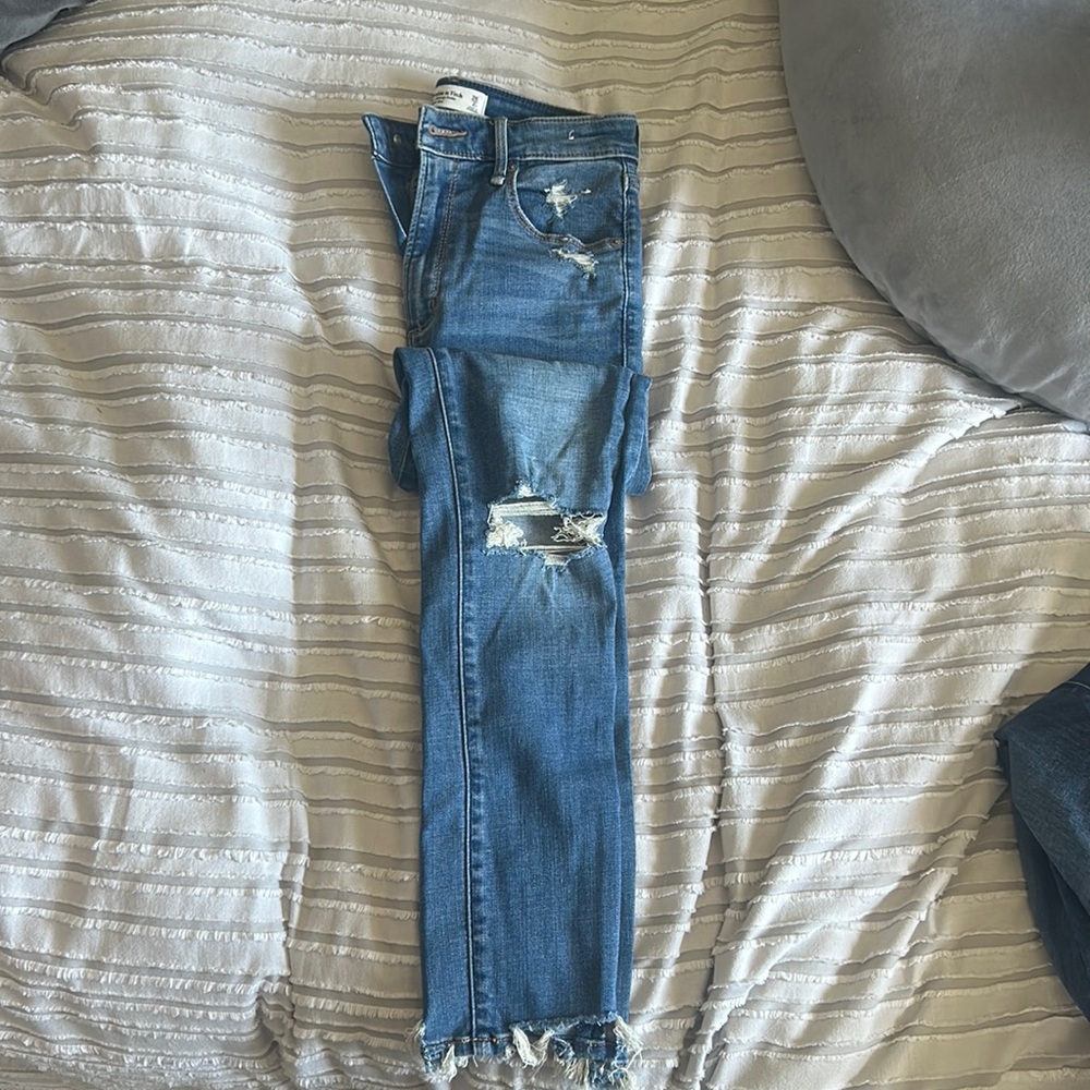 Abercrombie & Fitch Super Skinny Ankle High Rose